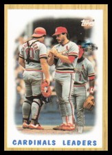 1987 Topps Tiffany #181 Cardinals Leaders TL Near mint or better