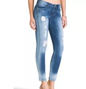 SIWY Hannah leichte Distressed gerissene kurz geschnittene Skinny Jeans 26 - Bild 1 von 5