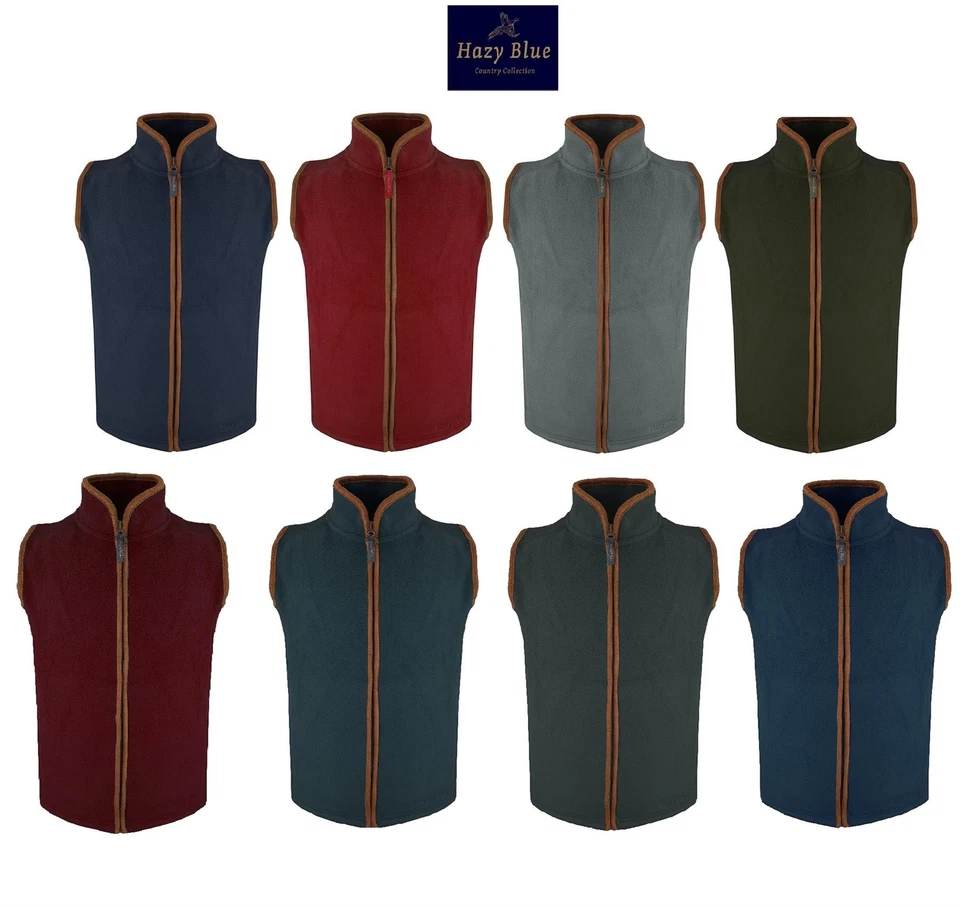 Hazy Blue Kids Kaden Freya Fleece Bodywarmer Gilet Vest Boys Girls 1 to 13 Years - Image 1 of 3