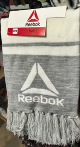 Reebok Scarf Gray And White, One Size Fits Most, New - Picture 1 of 1