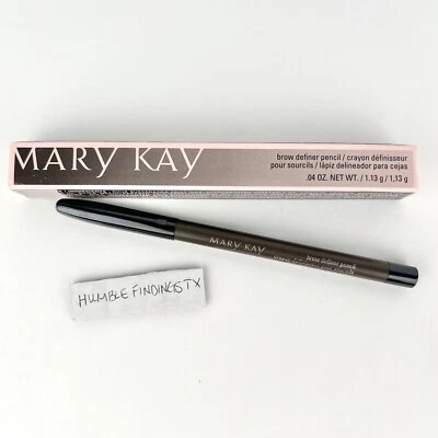 Mary Kay SOFT BLACK Eye Brow Definer Wood Pencil 018054 Pink Black Box NEW NOS - Image 1 of 4