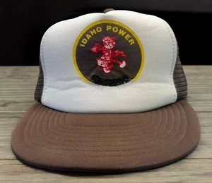 Sombrero de camionero eléctrico Idaho malla Snapback EE. UU. Reddy Kilovatt utilidades de colección - Imagen 1 de 10