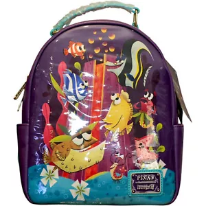 Pixar Finding Nemo All Fish in Tank Loungefly Mini Backpack - Picture 1 of 6