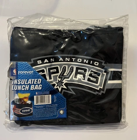 NWT San Antonio Spurs Insulated Lunch Bag Lunch Tote NBA Forever Collectibles Cover
