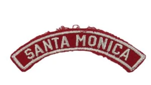 SANTA MONICA Red and White Community Strip RWS worn [Z1921] - Picture 1 of 2
