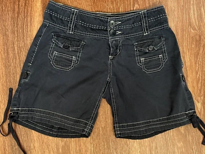 Pantalones Cortos Vintage Jolt Micro Para Mujer Junior 5 Y2k Algodón Tablero Azul Foto 1 de 4