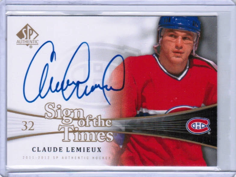 11/12 SP AUTHENTIC HOCKEY SIGN OF THE TIMES AUTO CARDS (SOT-XX) U-Pick From List - Image 1 of 1