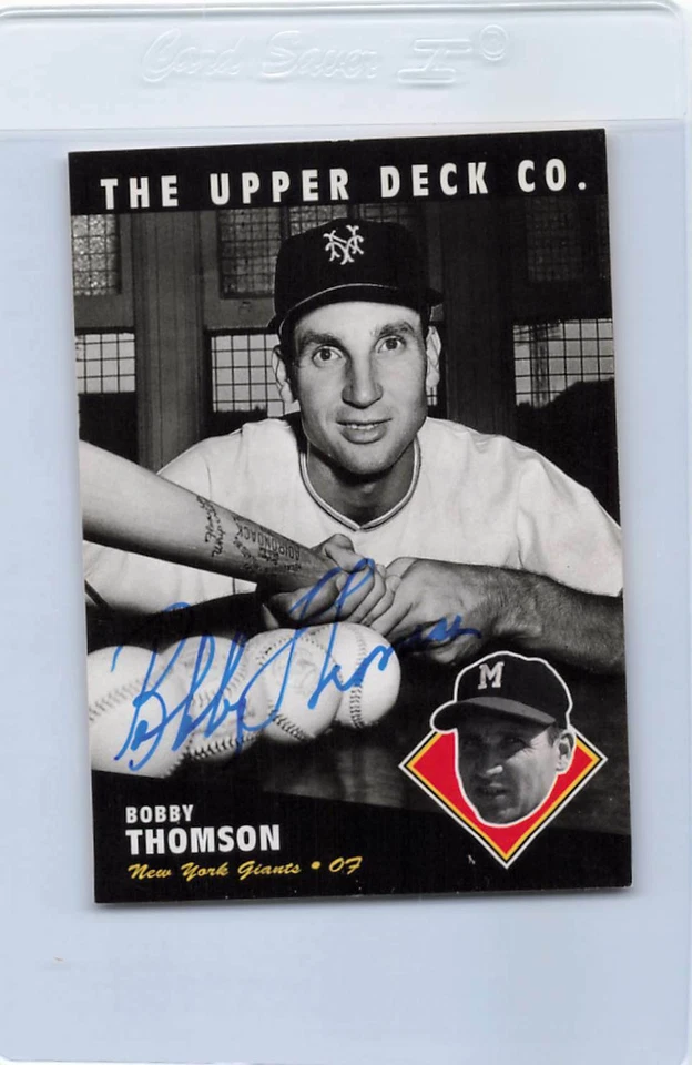 1994 UD All Time Heroes #51 Bobby Thomson Giants Signed Auto *F1859 - Image 1 of 1
