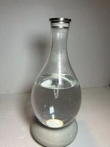 Mayu Clear Swirl Structured Water Enhancing Carafe Pitcher w/Charger USB Cable - Picture 1 of 10