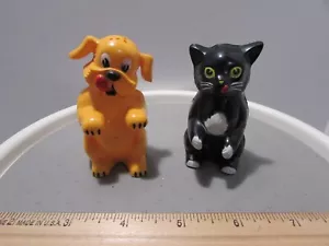 Vintage Ken-L-Ration Dog & Cat Sat and Pepper Shakers 1950's Advert Premiums F&F - Picture 1 of 15