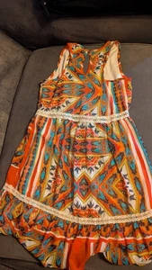 Vestido de verano con sombra de ojos multicolor forrado sin mangas talla pequeña - Imagen 1 de 20