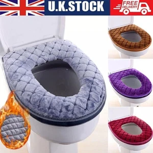 Abdeckung Sitz Badezimmer Kissen Closestool Toilette Soft Pad waschbar wärmer - Bild 1 von 21