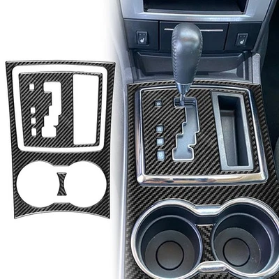 Panel de cambio de marchas de consola central de fibra de carbono real para Chrysler 300 2008-10 Foto 1 de 4