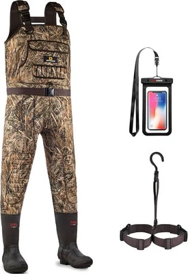 Waterfowl Insulated Chest Waders Men 1600g Boots Waterproof Fleeced Line (8 REG) - Image 1 of 4
