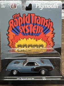 1971 Plymouth Cuda 383 M2 Machines 1:64 Diecast Auto Drivers Release 125 - Picture 1 of 2