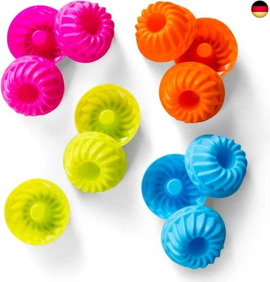 Bäcker & Lecker 12 x Gugelhupfform Silikon Mini Gugelhupf Backform  - Bild 1 von 4