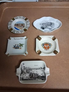 5 POSACENERE SOUVENIR VINTAGE IN CERAMICA. Nizza Vienna, Curacao, Francoforte 2 - Foto 1 di 12