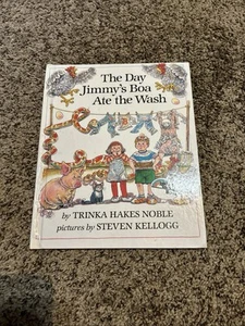 Vintage 1980 The Day Jimmys Boa Ate The Wash Large Hard Cover Book - Foto 1 di 6