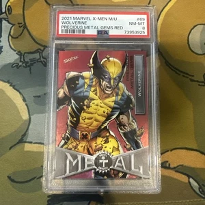 2021 Upper Deck X-Men Metal Wolverine #69 Precious Metal Gems Red 011/100 PSA 8! - Picture 1 of 2
