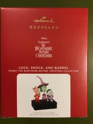 Hallmark Ornament Lock Shock Barrel 2021 Nightmare Before Christmas storyteller