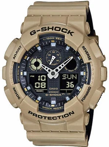 Casio G-Shock Sand Beige Digital Analog Watch GA100L-8A GA-100L-8ACR - Picture 1 of 4