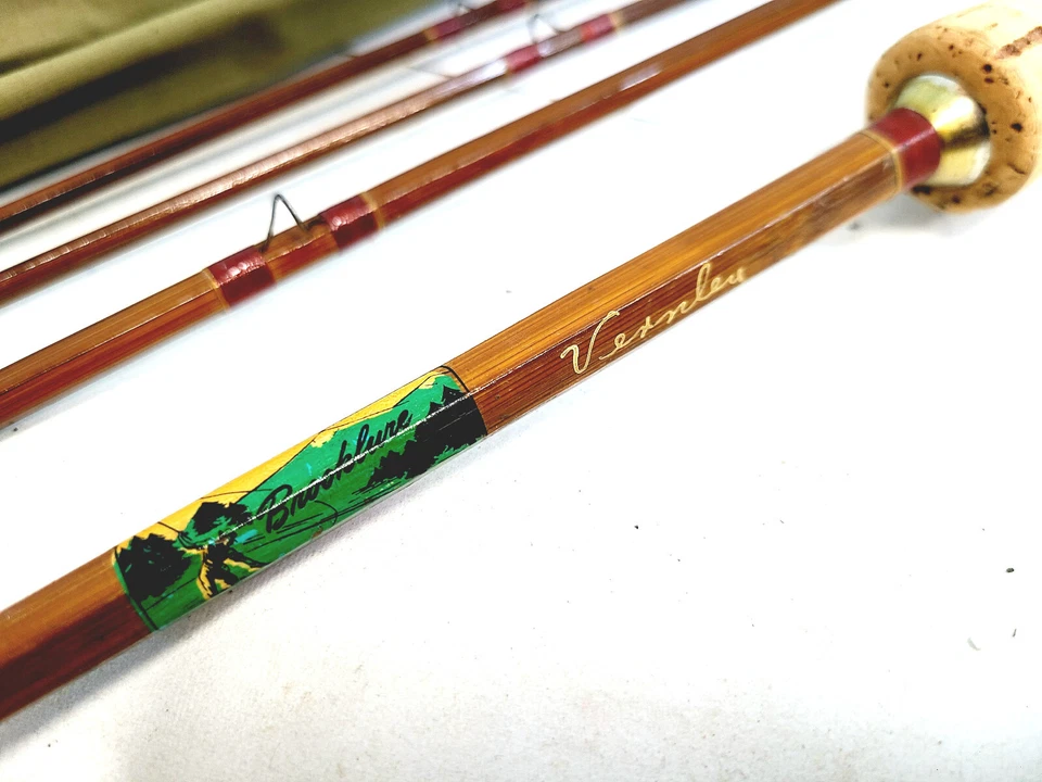 Booklure Golden Gate New? 1940's Vintage (9ft, 4pc, 2 tips) Cane Fly Rod - Image 1 of 4