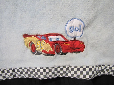 Manta bebé de felpa azul Lovey Lovie Disney Pixar Cars Go Lightning McQueen Y2K Foto 1 de 3