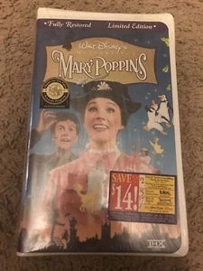 Mary Poppins VHS Walt Disney Masterpiece Collection Limited Edition New Sealed. - Picture 1 of 2