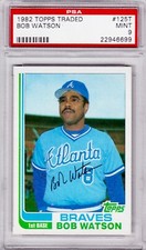 1982 Bob Watson Topps Traded #125T Card Graded Psa 9 Mint!!!(Pop 3)