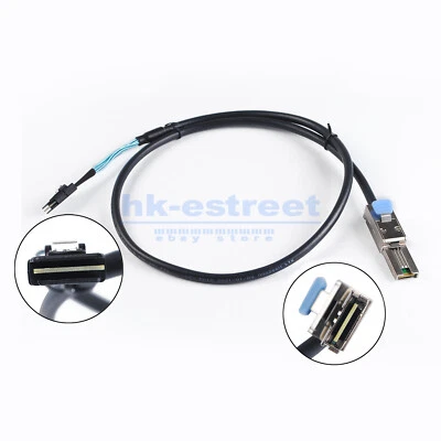 External Mini SAS 26pin SFF-8088 Male to Internal 36pin SFF-8087 Data Cable 1M - Image 1 of 4