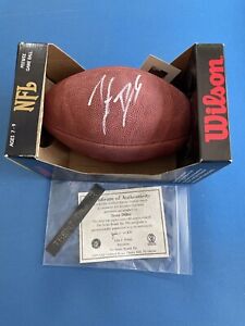 NFL Superstar TRENT DILFER Signed Autographed MINI WILSON FOOTBALL