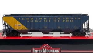 HO INTERMOUNTAIN 4650 3 BAY HOPPER ALASKA ILLINOIS CENTRAL IC 10163 WEATHERED - Picture 1 of 2