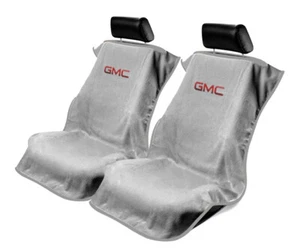 Fundas delanteras de asiento de automóvil Seat Armour de 2 piezas para GMC - tela gris Terry - Imagen 1 de 1