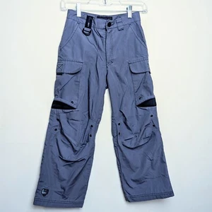 Vintage 90s LEE Pipes Cargo Rave Performance Gear Baggy Flight Pants Boys 8R - Picture 1 of 8