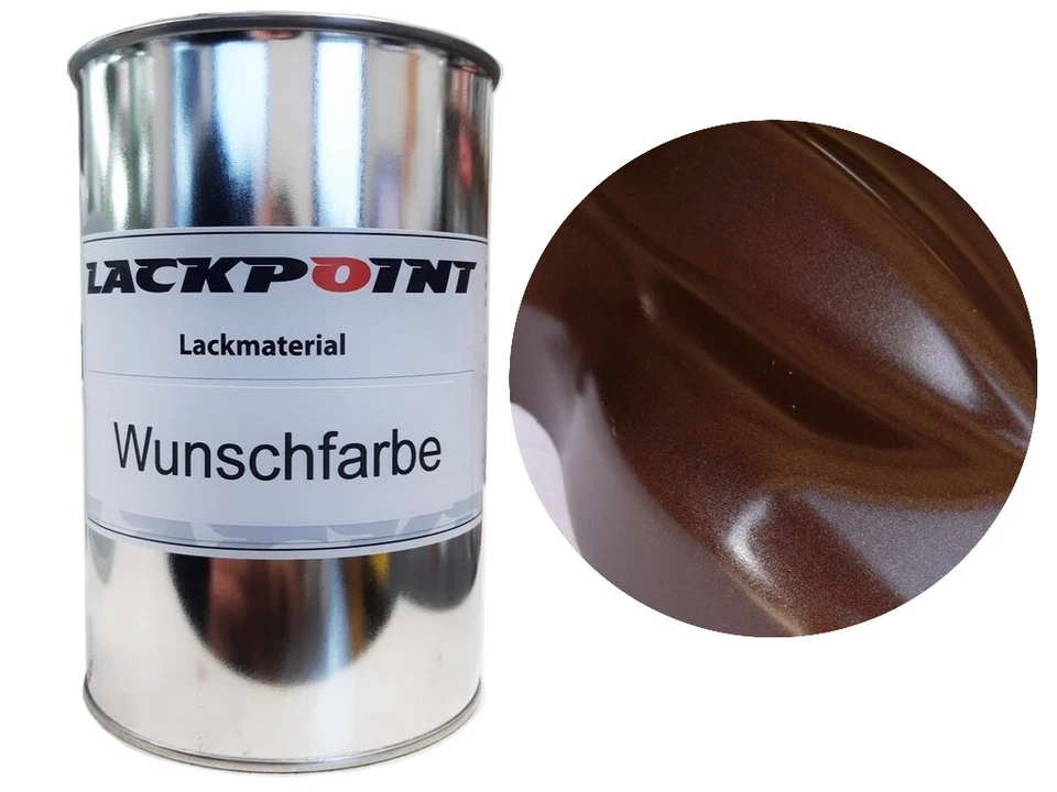 2 Liter 1K Autolack Kunstharz Dunkel Braun Metallic Matt Trend kein Klarlack ! - Bild 1 von 1
