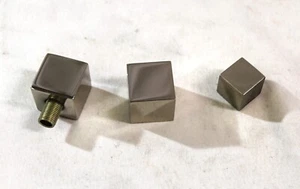 Lamp Finials , Square ,Polished Nickel - Picture 1 of 6
