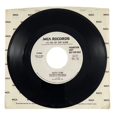 Patsy Cline - Always / I’ll Ship My Ship Alone (1980) 7” 45 White Label Promo NM - Image 1 of 4
