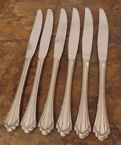 Oneida Marquette Juego de 6 Cuchillos de Cena Comunidad Cubiertos Inoxidable Lote A - Imagen 1 de 6