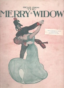 Edelsteine aus der fröhlichen Witwe 9 Lieder von Franz Lehar Vintage Sammlerstück 1906 Musik - Bild 1 von 1
