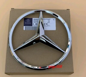 FRONT GRILLE CHROME STAR BADGE EMBLEMS For MERCEDES BENZ A0008171016 - Picture 1 of 5