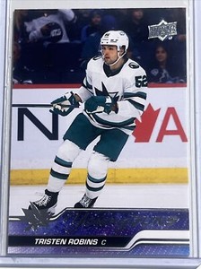Tristen Robins 2023-24 Upper Deck Series 1 Young Guns RC #223 Sharks