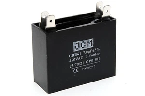 CBB61 MOTOR CAPACITOR 7UF 450VAC 7 UF 450V AC FAN ELECTRIC 7MFD MFD CEILING - Picture 1 of 1