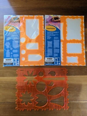 Fiskars Shape Templates - Flowers, Frames - Ripple Border, Tags - Seagull Border - image 1 of 4