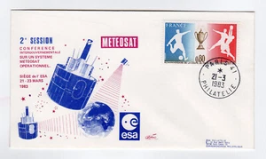 France FDC 1983 Météosat 2e session /RUFDC48 - Picture 1 of 1