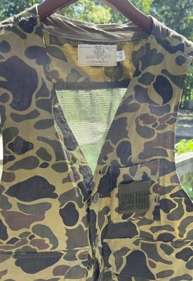 Vintage Black Sheep Hunting Game Vest Camouflage Hong Kong Tan Pocket Men Large - Image 1 of 4
