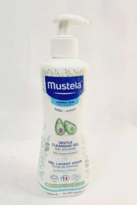 Mustela Gel Limpiador Suave Cabello y Cuerpo Piel Normal 16.90oz - 500ml Para Bebé Foto 1 de 2
