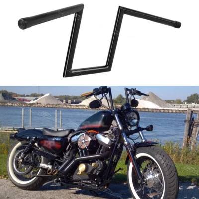 10" Rise 1" Ape Hanger Handlebar Drag Bar Z-Bar For Harley Sportster 883 1200 48 - Image 1 of 4