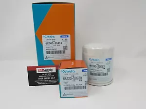 GENUINE KUBOTA ENGINE OIL FUEL & AIR FILTER KIT B3000 B3030 B3300 B7800 - Picture 1 of 1
