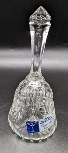 Lead Crystal Bell 24% Hand Cut Crystal Yugoslavia Clear Industries Vintage - Picture 1 of 7