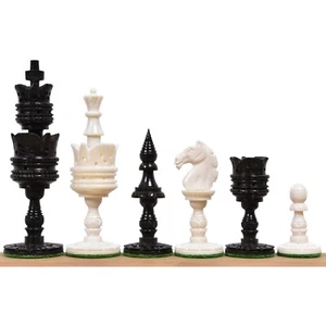4,1" Lotus Serie handgeschnitzte Schachfiguren nur Set - Kamelknochen - Bild 1 von 9